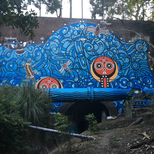 Gadigal Wangal Mural 540 x 540